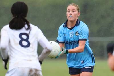 Dublin minor captain Charlie Murphy in action versus Kildare. Leinster MFC Rd 2. Image credit Maurice Grehan. 