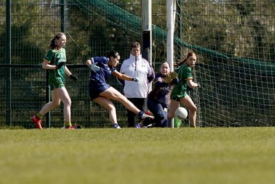 Leyla Abkary (St Finian’s Newcastle) scores Dublin's goal vs Meath. Credit Karl Gormley Image