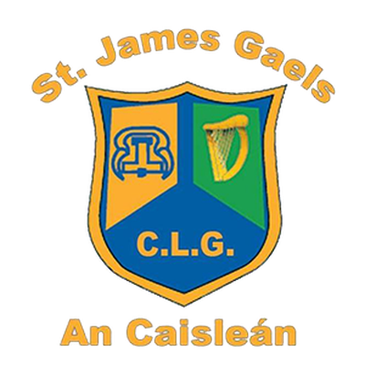 St. James Gaels/An Caisleán crest